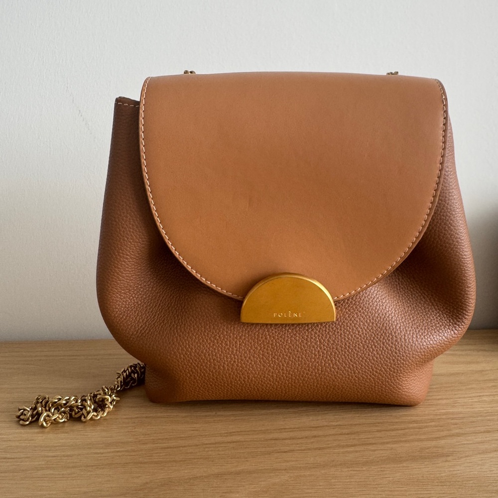 Polene Brown Leather Women's Bag